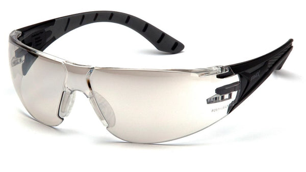Pyramex Safety SBG9680S Endeavor® Plus Safety Glasses Black/Gray Frames Indoor/Outdoor Mirror Lens